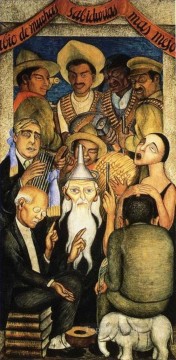 Diego Rivera Painting - the learned 1928 Diego Rivera